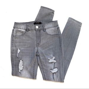 {Charlotte Russe} Grey Refuge Skinny Jeans